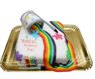 Tort cu Figurine Galeata si Culori