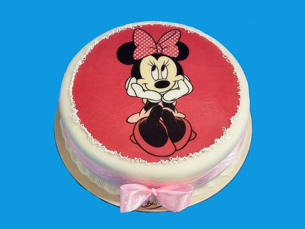 Tort Cu Poza Minnie Mouse