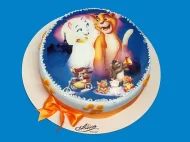 Tort cu Poza Pisicile Aristocrate