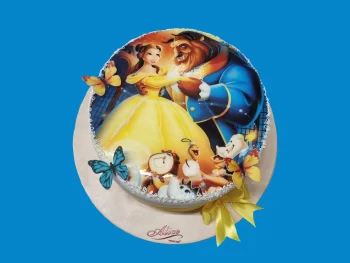 Tort cu Poza Frumoasa si Bestia