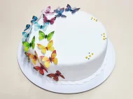 Tort cu Fluturi Colorati