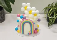 Tort cu Figurine Flori din Sfere