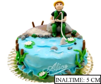 Tort cu Figurina Pescar