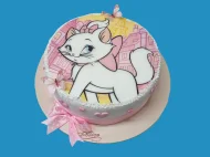 Tort cu Poza Comestibila Pisica Marie