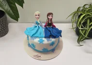 Tort cu Figurine Elsa si Ana