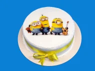 Tort cu Poza Comestibila Minioni