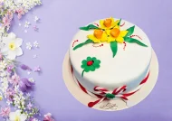 Tort Luna Martie cu Narcise