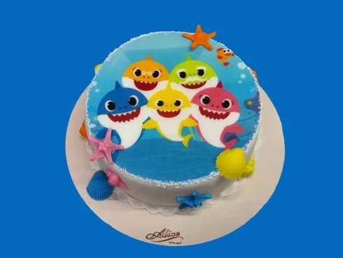 Tort cu Poza Baby Shark