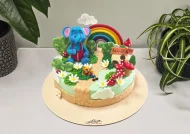 Tort cu Figurine Elefantul Cici si Furnica