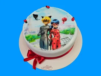 Tort cu Poza Buburuza si Motanul
