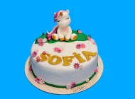 Tort cu Figurina Micutul Unicorn