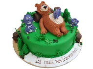 Tort cu Figurine Grizzy si Lemingii