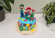 Tort cu Figurine Mario si Luigi