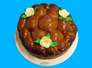 Turta cu decor din pasta de zahar Model 05