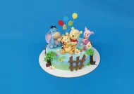 Tort cu Winnie si Micii Prieteni