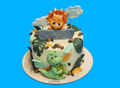 Tort cu Figurine Dinozauri