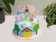 Tort cu poze Peppa Pig