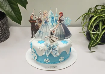 Tort cu Poze Elsa si Regatul de Gheata