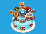 Tort cu Poze Baby Avengers