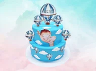 Tort de Botez cu Baloane