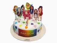 Tort cu Poze Rainbow High