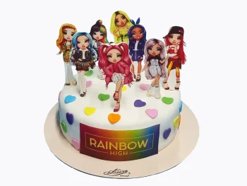 Tort cu Poze Rainbow High