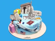 Tort cu Poze Calatorie