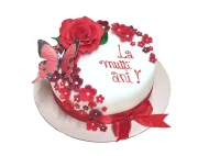 Tort Trandafir si Fluture