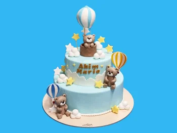 Tort de Botez cu Ursuleti Maro