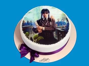 Tort cu Poza Comestibila Wednesday