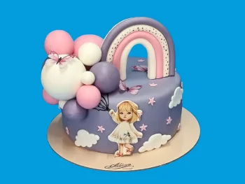 Tort Fetita cu Baloane