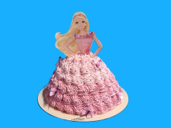 Tort Papusa Barbie cu Poza