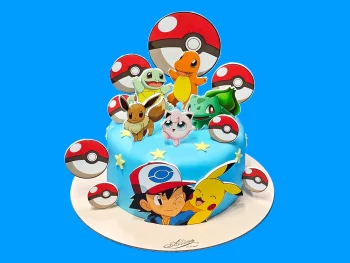 Tort cu poze Pikachu Pokemon