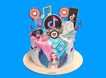 Tort cu poze Tik Tok Girl