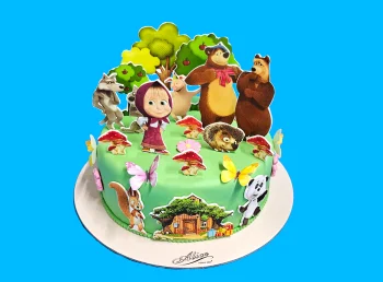 Tort cu Poze Masha si Ursul