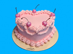Tort Decor cu Cirese Confiate
