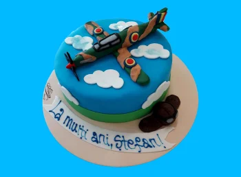 Tort cu Figurina Avion Militar