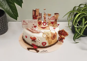 Tort cu Poze Mesaje de Dragoste
