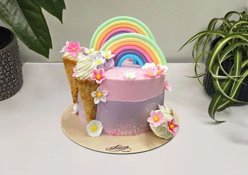 Tort Cornete cu Floricele