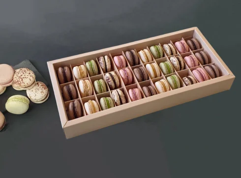 Cutie macarons 33 bucati