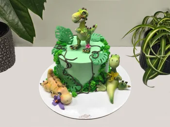 Tort cu  3 Figurine Dinozauri