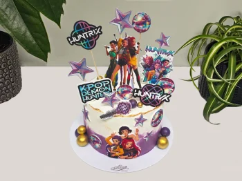 Tort cu Poze Huntrix K-Pop