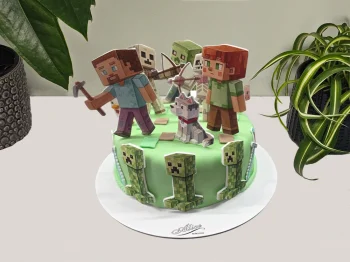 Tort cu Poze Zombie Minecraft