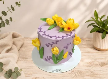 Tort cu Lalele Galbene