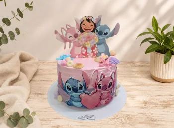Tort cu foto Stitch