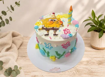 Tort cu foto Sponge Bob
