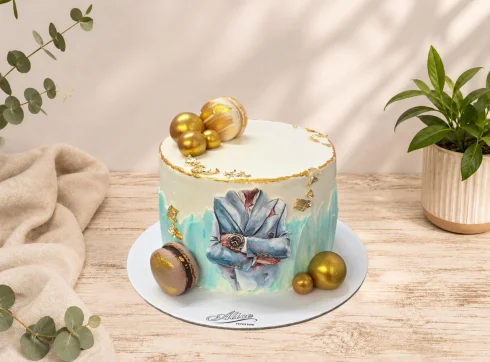 Tort Barbat Sacou Albastru